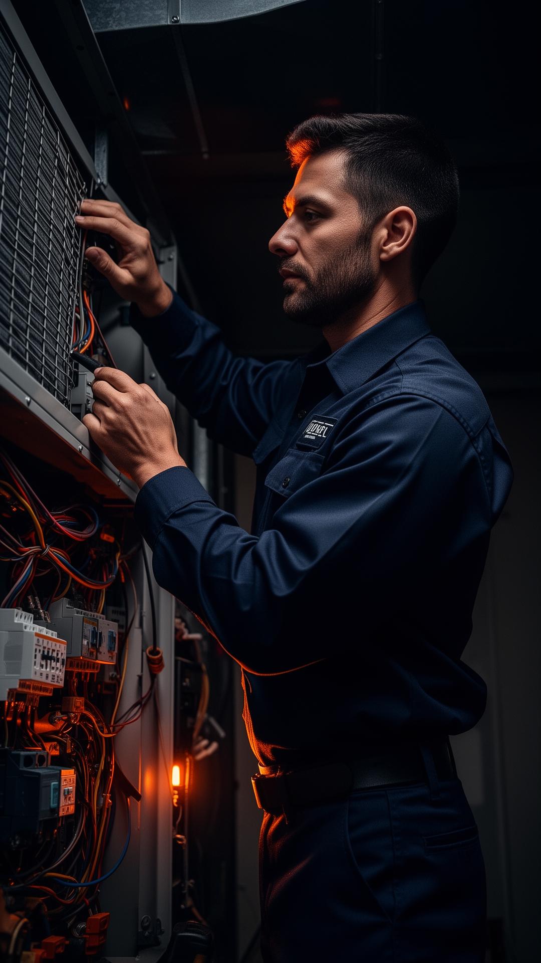 In-Home Services technician at work